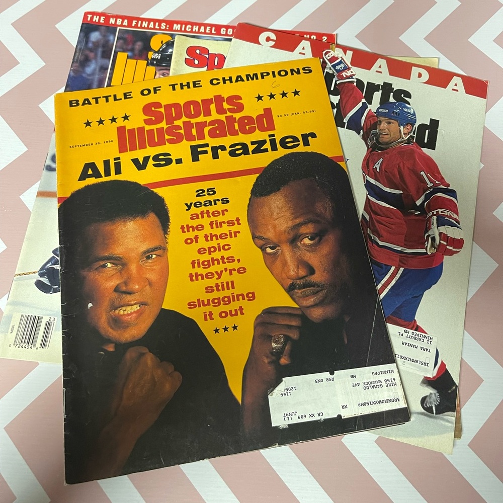 Vintage sports Illustrated magazines